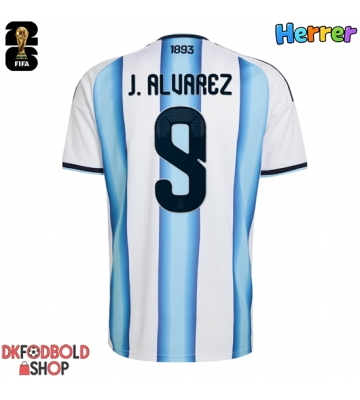Argentina Julian Alvarez #9 Hjemmebanetrøje VM 2026 Kort ærmer
